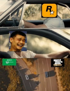 Create meme: meme of VIN diesel and Paul Walker in the car, Yao Ming laughs, Yao Ming face