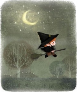 Создать мем: the witch, halloween crafts, halloween vintage card