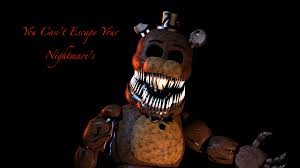 Create meme: nightmare from withered foxy, nightmare from withered golden Freddy's, from withered Freddy