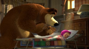 Create meme: cartoon Masha and the bear, Masha and the bear