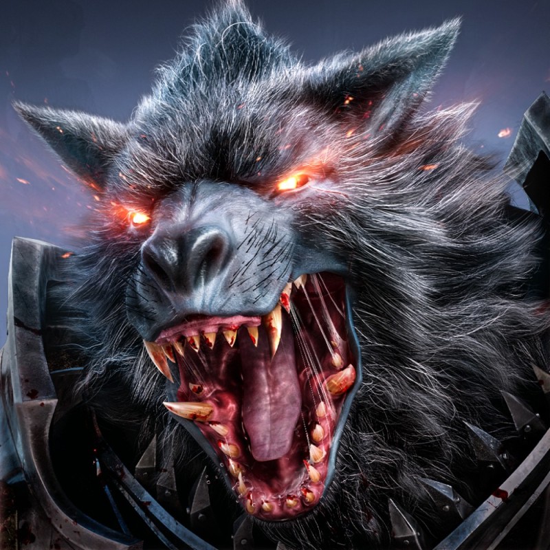Создать мем: \werewolf альфа, злой оборотень, злой волк