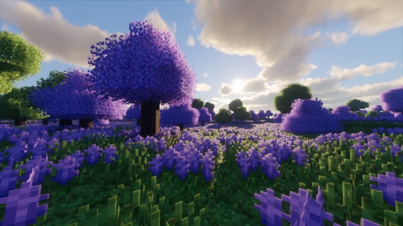 Create meme: minecraft background is beautiful, landscape from minecraft, minecraft wallpapers for pc lavender