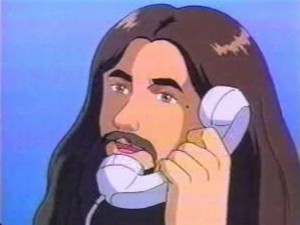 Создать мем: алло вы шо иисус, иисус с телефоном, moshi moshi desu