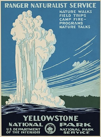 Create meme: poster , yellowstone national park travel poster, vintage posters