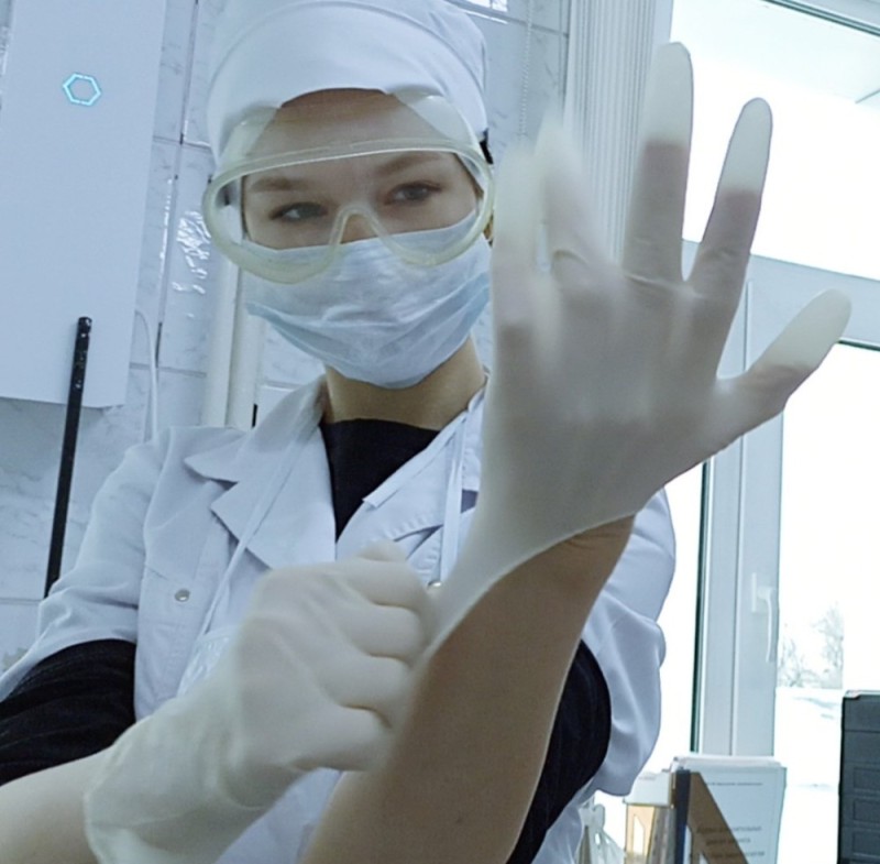 Create meme: nurse gloves, wearing medical gloves, in medical gloves private