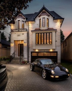 Create meme: luxury car, luxury mansion, country house with machine