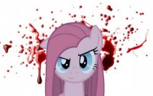 Создать мем: blood stain, pinkie pie, pinkamena diane pie