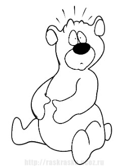 Create meme: teddy bear coloring pages, a teddy bear for coloring, coloring book bear for kids