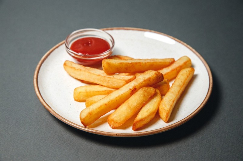 Create meme: french fries with sauce, French fries with sauce, French fries 