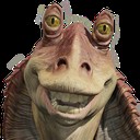 Create meme: a Gungan jar jar Binks, jar-jar Binks