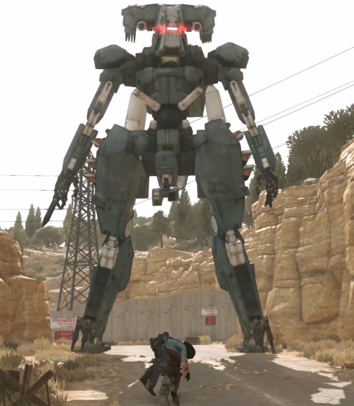 Создать мем: гигантский робот, сахелантроп экстрим, метал гир 4 роботы
