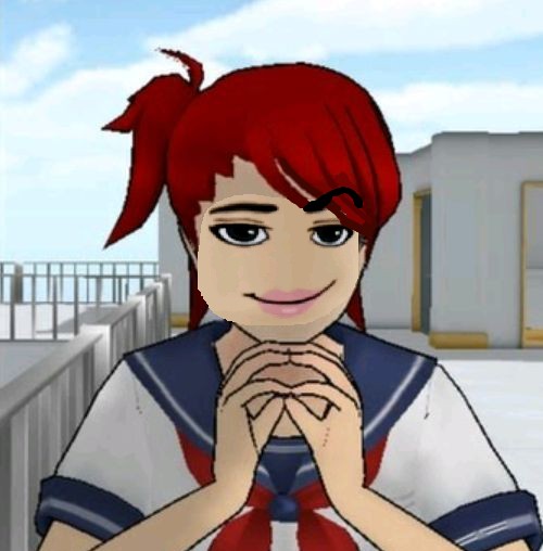 Create meme: simulator andere, yandere simulator, Yui Rio yandere simulator