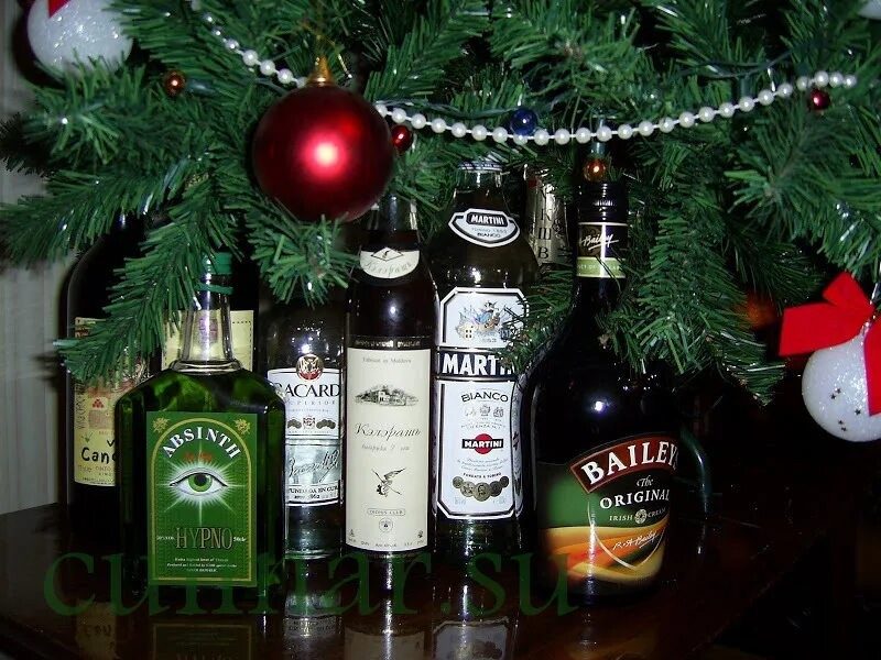 Create meme: alcohol for the new Year, New Year's Eve on January 1st, A drunken Christmas tree