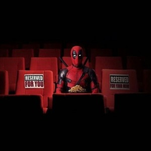 Create meme: deadpool, Simon deadpool, deadpool in the movie theater