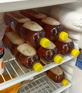 Создать мем: пиво в домашних условиях, холодильник независимого мужчины, 40 литров пива
