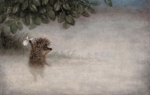 Создать мем: ежик рисунок мультяшный, туман, ежик в тумане первый день после новогодних праздников