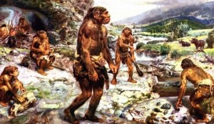 Создать мем: человек неандерталец, первобытные люди кроманьонцы, древний человек