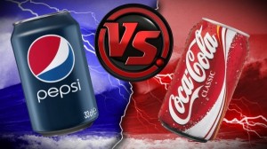 Создать мем: coke vs pepsi, кока кола человек против пепси, pepsi coca cola