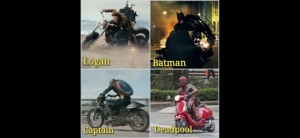 Создать мем: motorcycle, бэтмен на мотоцикле мемы, мотоцикл капитана америки