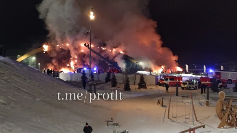 Create meme: a major fire, fires, The fire in Novy Urengoy is now