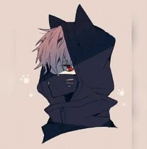 Create meme: neko, anime boy in mask, anime