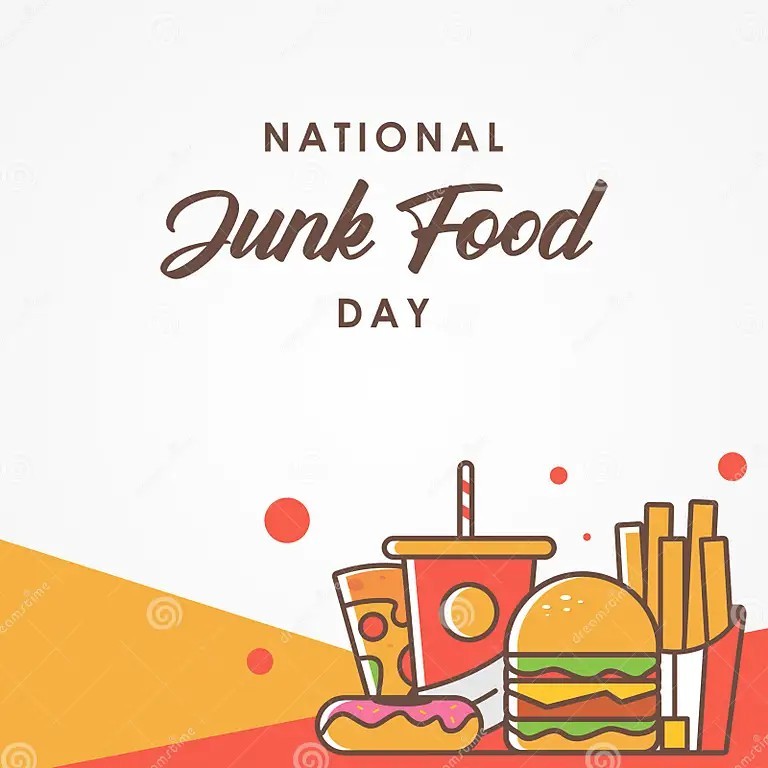 Create meme: food day, fast food vector, junk food