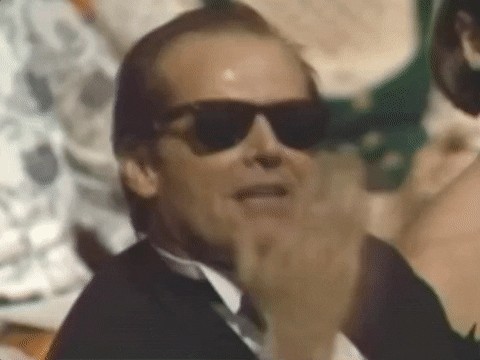 Create meme: Jack Nicholson , gifs of an air kiss, Jack Nicholson gif