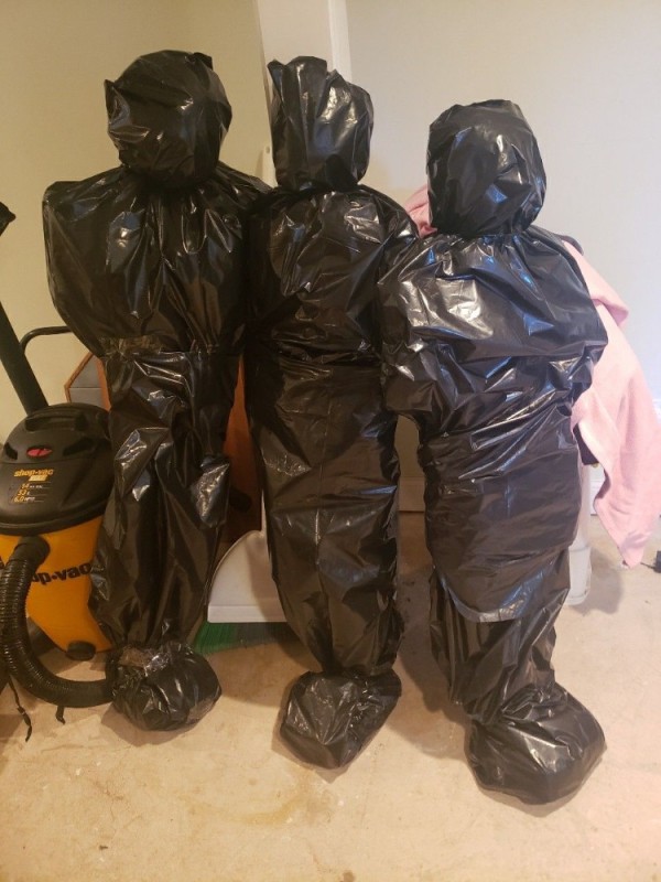 Create meme: garbage bag, clothing , costume 