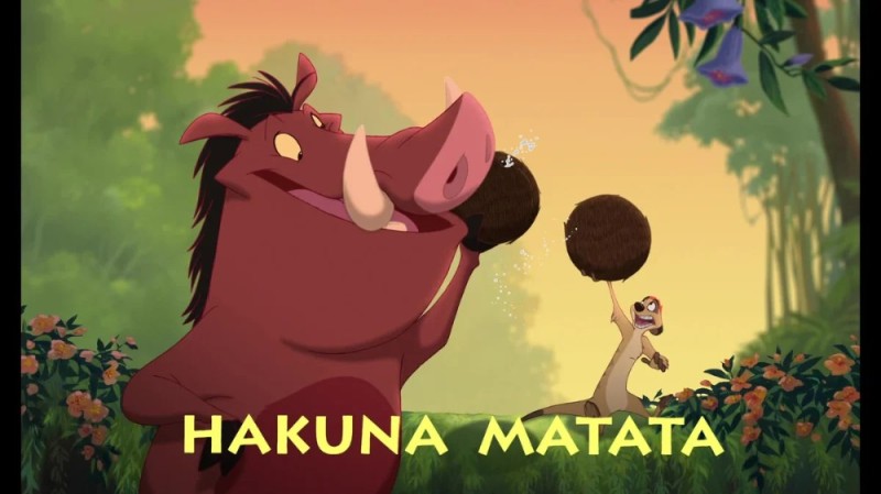 Создать мем: пумба хакуна матата, акуна матата, король лев 3 хакуна матата