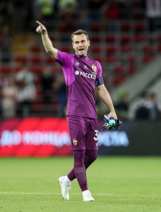 Create meme: footballer Akinfeev, players, Akinfeev CSKA 2019