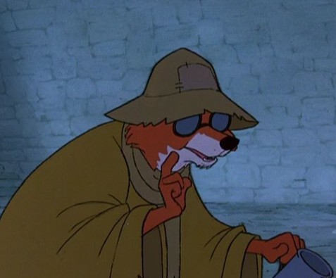 Create meme: Robin Hood the Blind Fox, robin hood robin hood, Robin Hood cartoon 1973