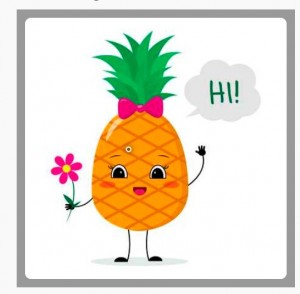 Создать мем: pineapple, ананас иллюстрация, pineapple cartoon