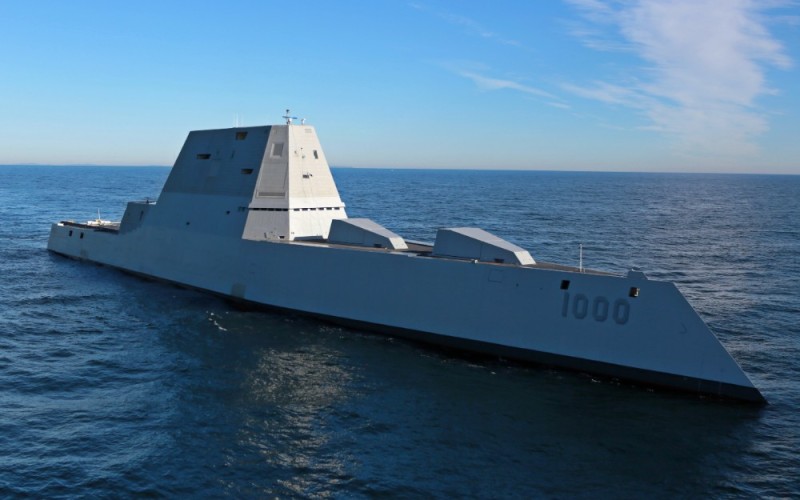 Create meme: American destroyer zumwalt, zamvolt destroyer, destroyer ddg 1000 zumwalt