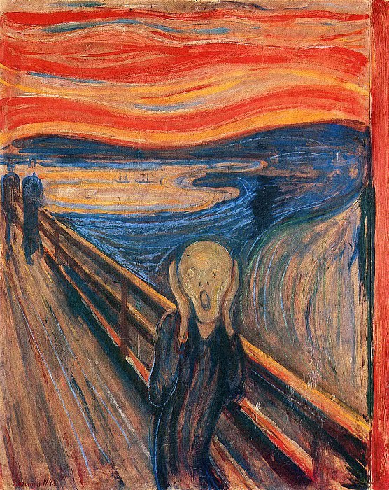 Create meme: Edward Munch the scream, Edvard Munch , Munch painting the scream