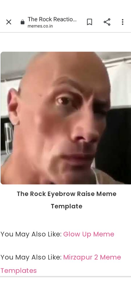 The Rock Eyebrow - Meme Templates