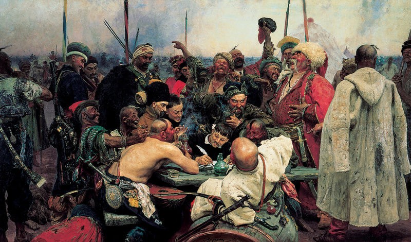 Create meme: Repin Cossacks 