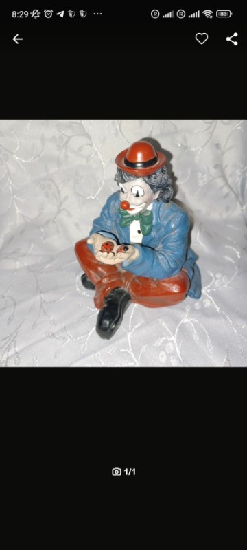 Create meme: figure, gilde clowns statuette, figure "clown" cms-23/42, pavone