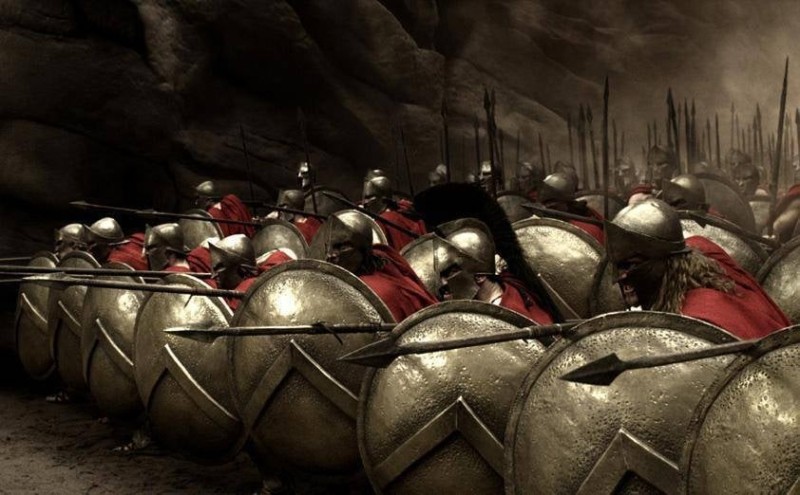 Create meme: spartan warrior, the battle of Thermopylae, 300 Spartans king Leonidas