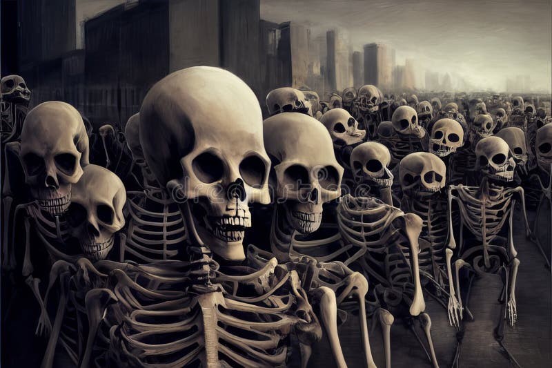 Create meme: skeleton , skull painting, skull 