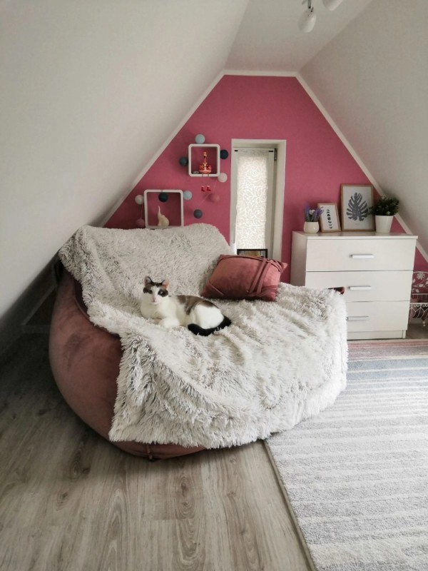 Create meme: a room in the attic, attic bedroom design, bedroom in the attic