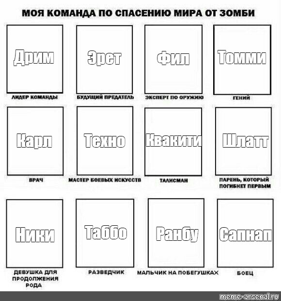 Как спасти мир 7 категория тест. Моя команда по.