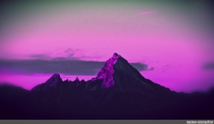 Create meme: purple mountains, pink sunset in the mountains, sunset mountains