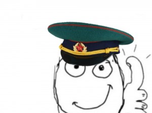 Create meme: hat border guard, cap military, green cap for border guards