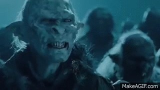 Create meme: Snaga the Lord of the Rings, orcs lord of the rings, lord of the rings 