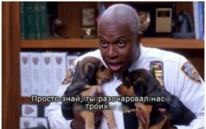 Create meme: dmx photo, you disappoint the three of us, Brooklyn 99 puppies
