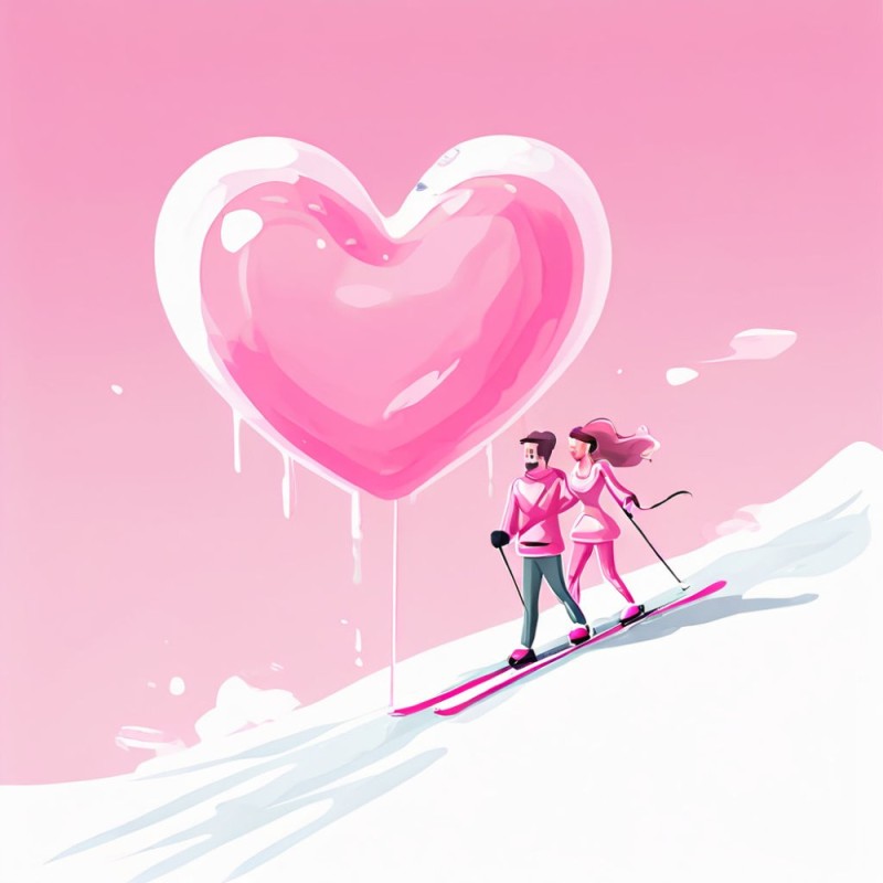 Create meme: pink background couple, happy valentine's day, a couple in love 