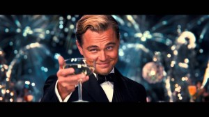 Create meme: meme with Leonardo DiCaprio the great Gatsby, the great Gatsby with a glass of, The Great Gatsby