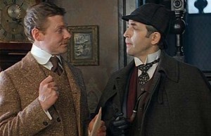 Create meme: Sherlock Holmes and Dr. Watson, Sherlock Holmes