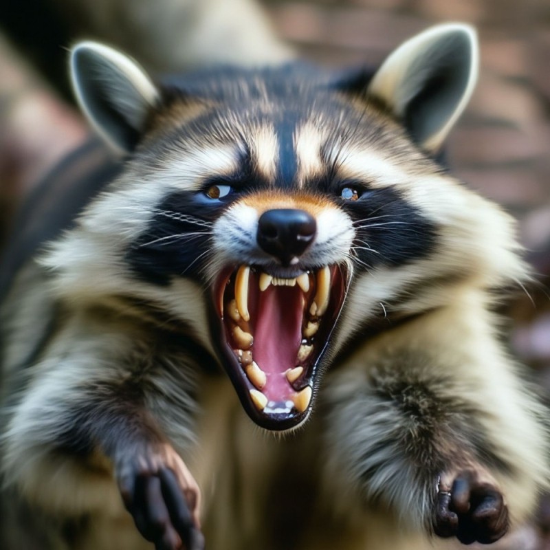 Create meme: evil raccoon , evil raccoon a gargle, The evil raccoon polosun