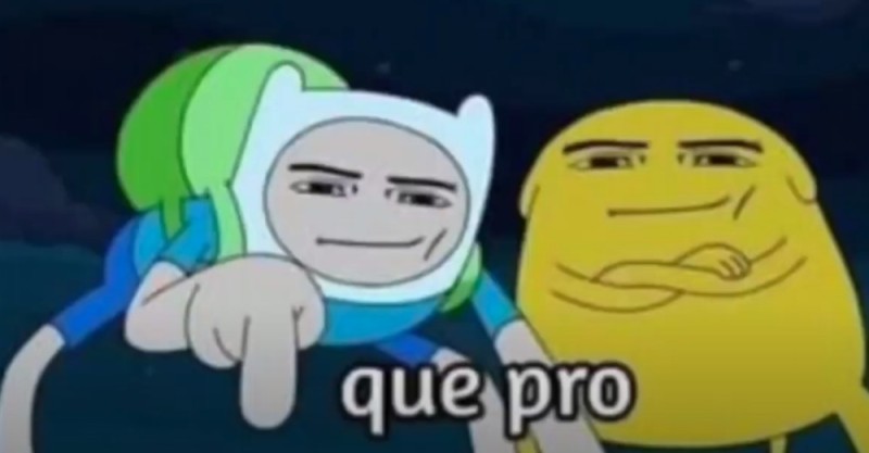 Create meme: adventure time , Jake , que pro mem fin and jake